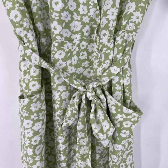 Heartloom Womens Dress Size Small Green‎ Floral Lined - Picture 3 of 8